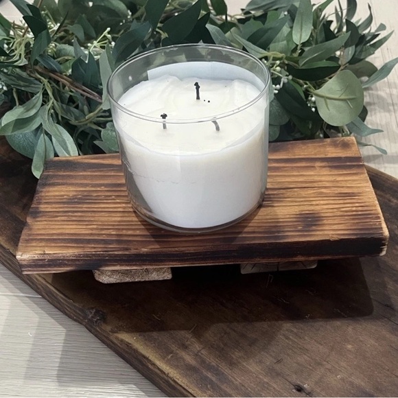 Reclaimed Wood Pedestal Tray Rustic Handmade - Picture 4 of 8